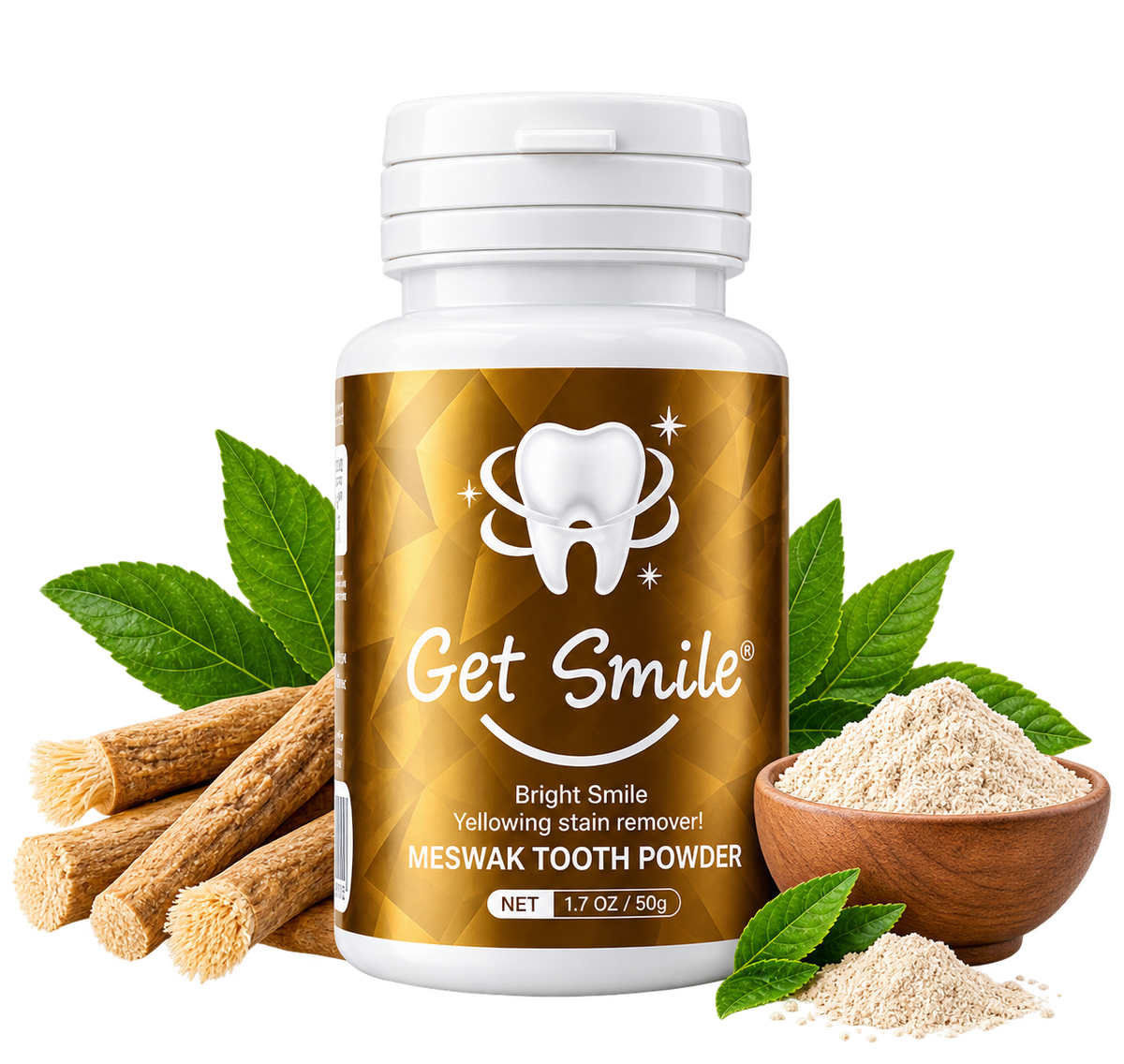 Meswak Tooth Powder - Get smile